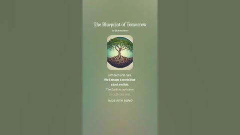 The Blueprint of Tomorrow (AI Song) by #Suno lyrics by DeepSeek AI Artificial Intelligence