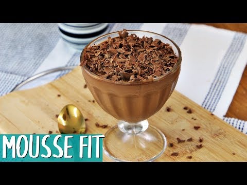 MOUSSE DE CHOCOLATE FIT COM APENAS 2 INGREDIENTES