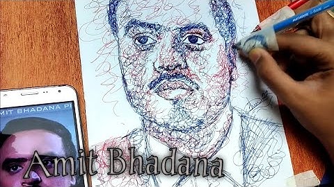 Amit Bhadana drawing /Pens sketch. Step by STEP.#amitbhadana #amitbhadanallb
