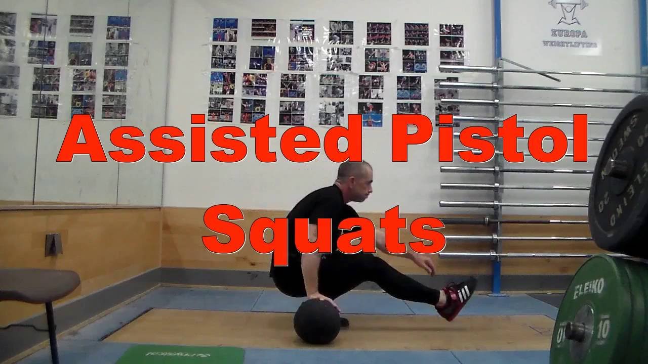 Assisted Pistol Squats