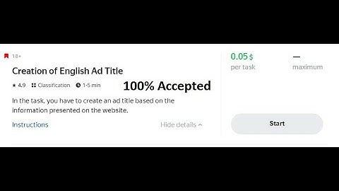 Creation of English Ad Title 0.05$ Per Task