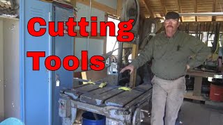 Cutting tools for the blacksmith, hardies, saws, chisels and shears