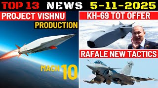 Indian Defence Updates  Mach 10 Vishnu Hypersonic Missilekh69  Tot Offerrafale New Tactics