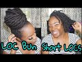 FAUX LOC BUN ON STARTER LOCS│Tamekans