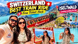 Most Dreamy Train Ride In Switzerland 😍 | How To Get Free Ticket🇨🇭 | Switzerland Travel Vlog