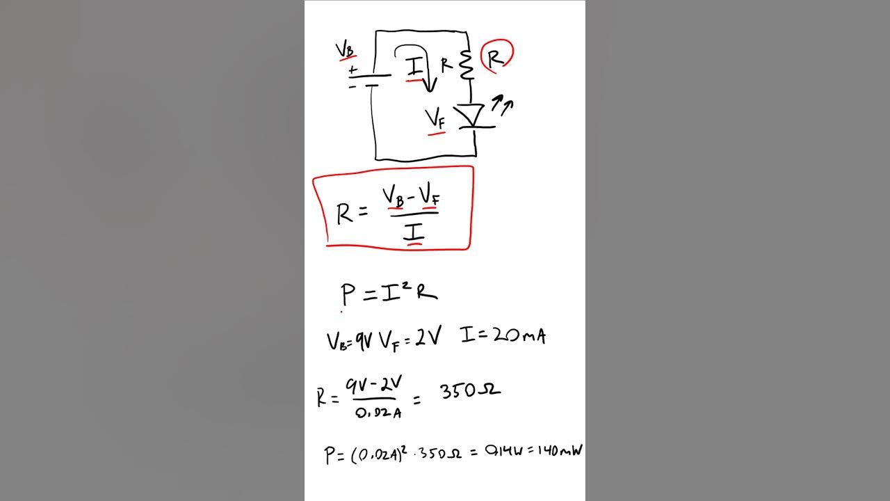 how-to-calculate-resistor-value-for-led-youtube