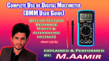 How to use a Digital Multimeter in Urdu/Hindi |Part (3/5) #digital  #multimeter