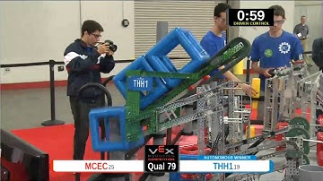2015 VEXU Q79 - MCEC vs THH1 - 9 to 75-Division Div-VEX U-VEX Worlds 2015
