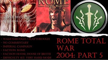 Rome: Total War 2004: Steam PC (Walkthrough) (no Commentary) (Very Hard) Brutii Part 5