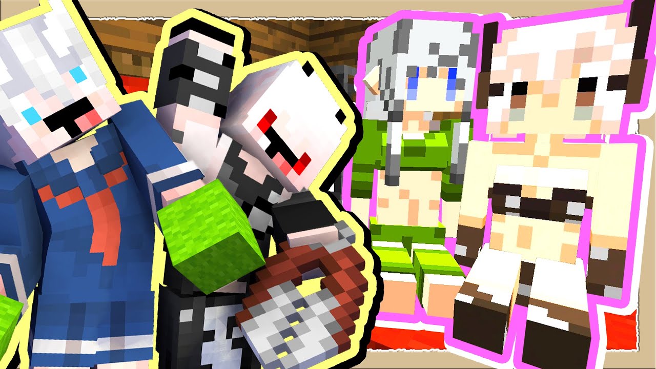 【Minecraft🎀只有娘的世界】#44 牛跟羊都娘化了🧶還不快高舉鐵桶與剪刀 ️【@MoonRed】 - YouTube