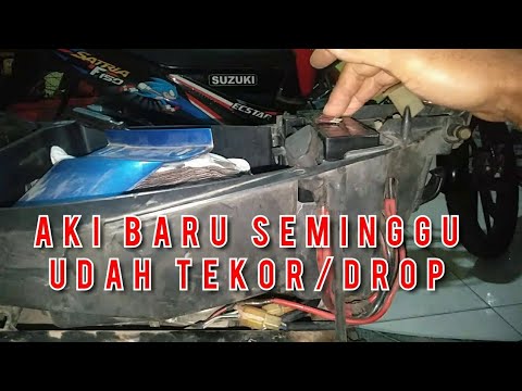 Cara pasang Aki motor. motor matic mio m3 - Mas Muhni. 