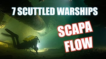 Ik heb 7 gezonken oorlogsschepen in Scapa Flow verkend