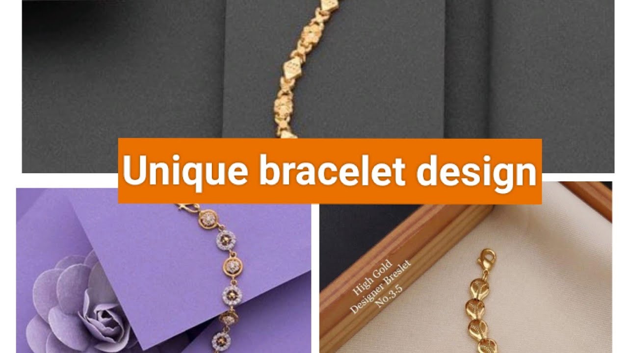 Simple and unique bracelet Gold bracelet designs YouTube