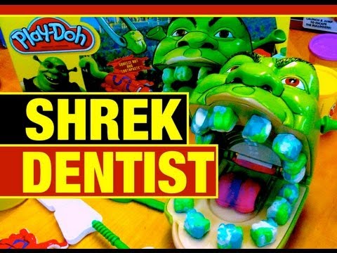 Play-Doh Shrek Rotten Root Canal Fail or Win Funny Play Dough Toy Review by Mike Mozart