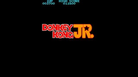 Donkey Kong Jr. bootleg on Moon Cr MAME Gameplay video Snapshot -Rom name dkongjrm-