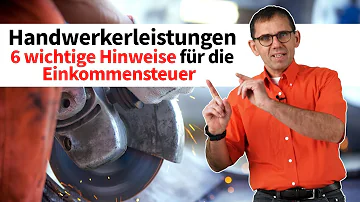 Was gehört alles zu den Handwerkerleistungen?