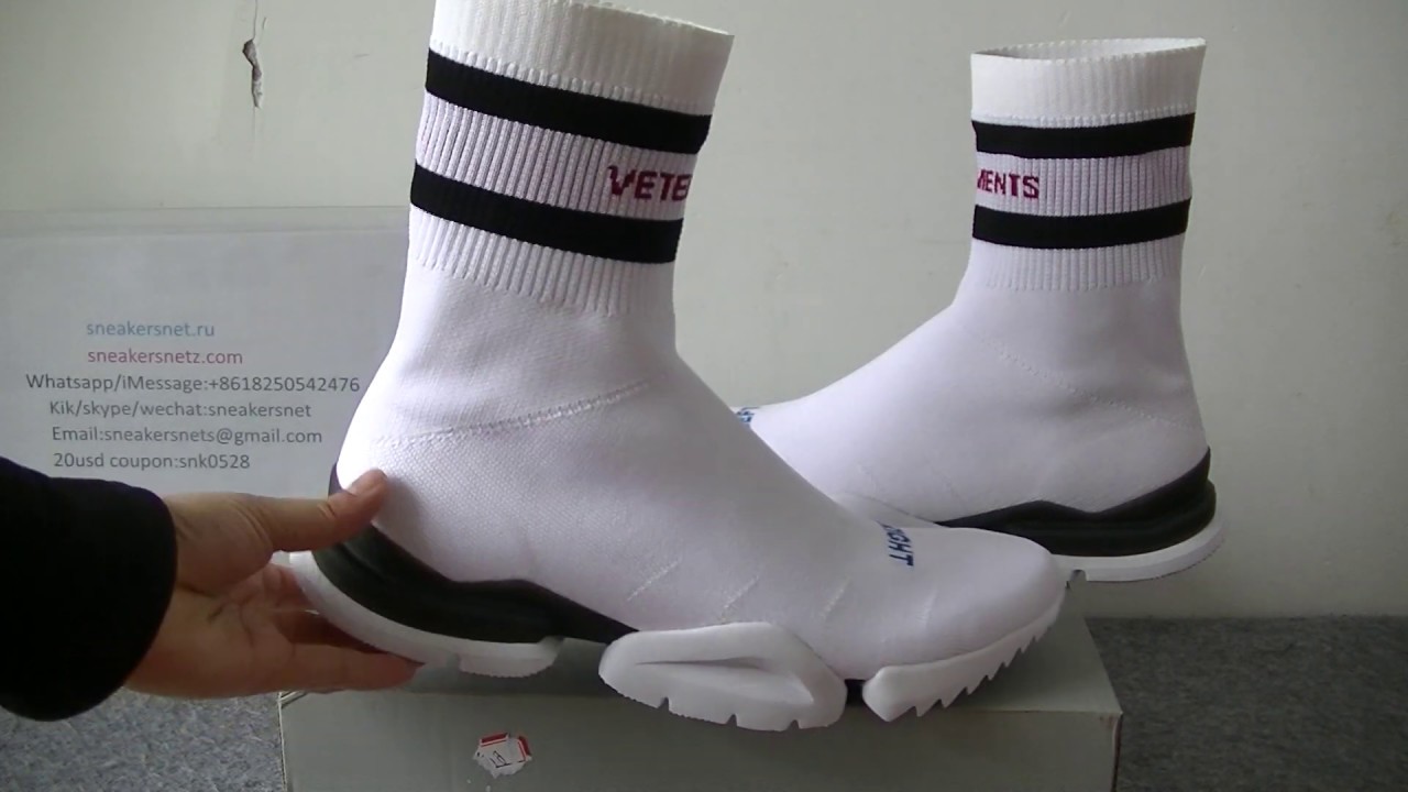 vetements reebok sock trainer