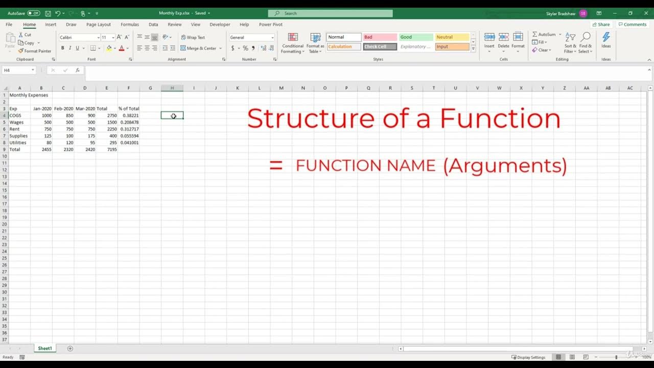 Microsoft Excel Free Complete Course Learn Skill Free - Part 1 Excel ...