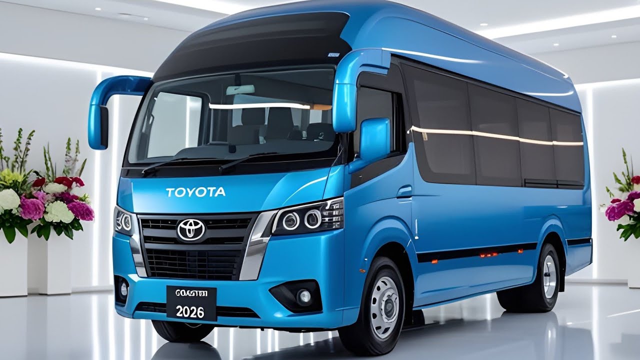 Toyota Coaster 10-местный 2026 🚐 | Роскошный интерьер, мощный двигатель и полный обзор