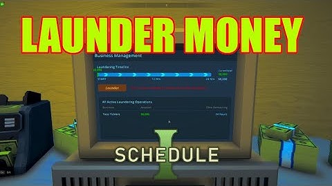 Schedule 1   How to Launder Money