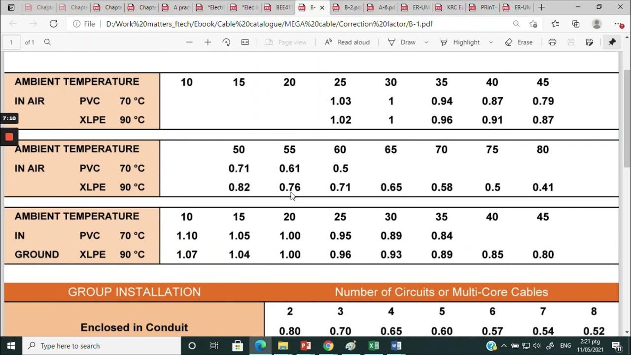 How to create cable sizing spreadsheet in Excel YouTube