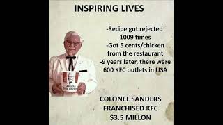 COLONEL SANDERS founder of #kfc Net Worth...? || INSPIRING LIVES ||