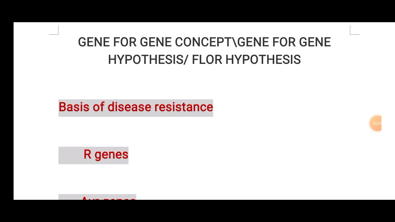 define hypothesis gene