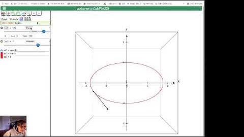 Using CalcPlot3D to visualize space curves.