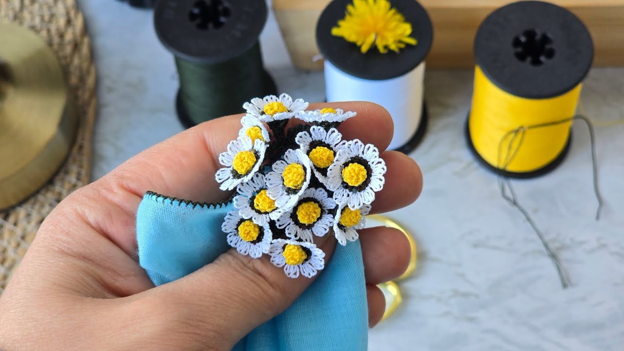 58/ Bu Papatya İğne Oyasına Aşık Olacaksınz 😍 