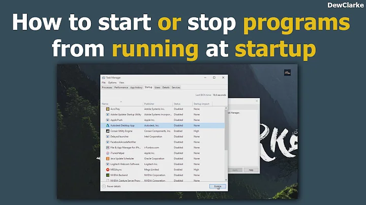 How to Start or Stop Programs From Running at Startup
