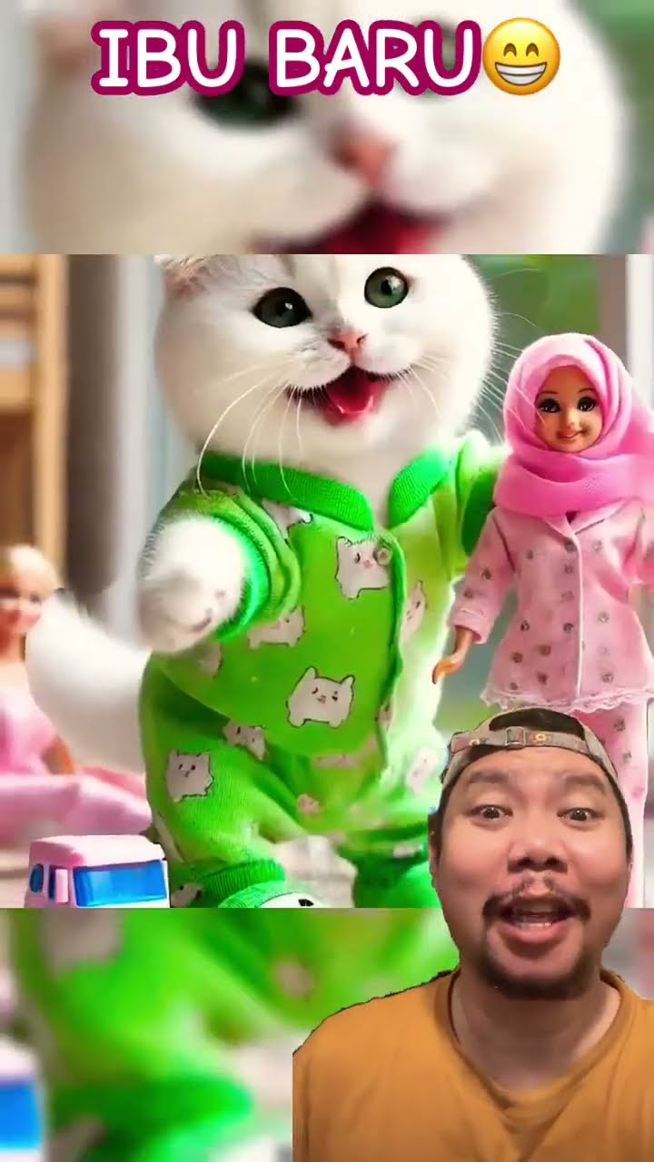 AYAH KUCING BAWA IBU BARU!!!??? #funny #comedy #facts #catlover #kucing