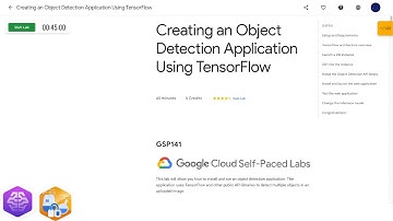 Qwiklabs | Creating an Object Detection Application Using TensorFlow [GSP141]