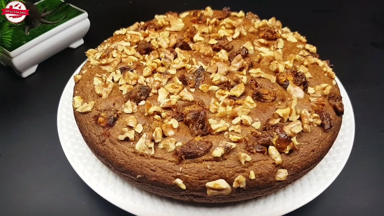 كيكة التمر الصحيه بدون بيض /  date healthy cake