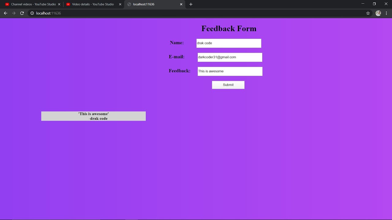 feedback-form-in-asp-youtube
