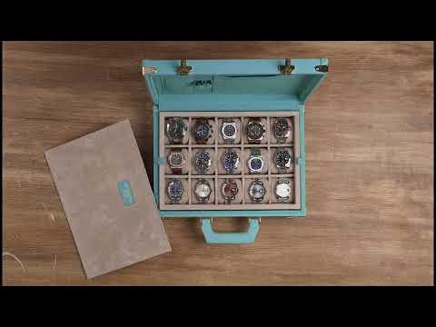 Bosphorus Watch Winder Trunk - Togo Tiffany Blue