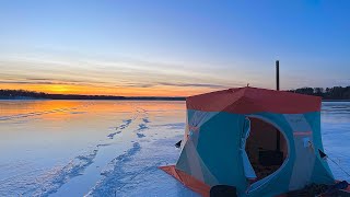 ЗИМНЯЯ РЫБАЛКА На Поплавок И ЖЕРЛИЦЫ В ГЛУХОЗИМЬЕ. РЫБАЛКА На ВОДОХРАНИЛИЩЕ В МОРОЗ С Комфортом.