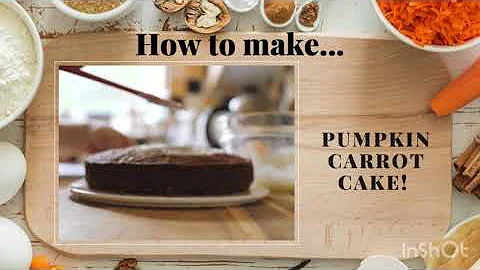 How to make a Pumpkin carrot cake with cream cheese frosting!!