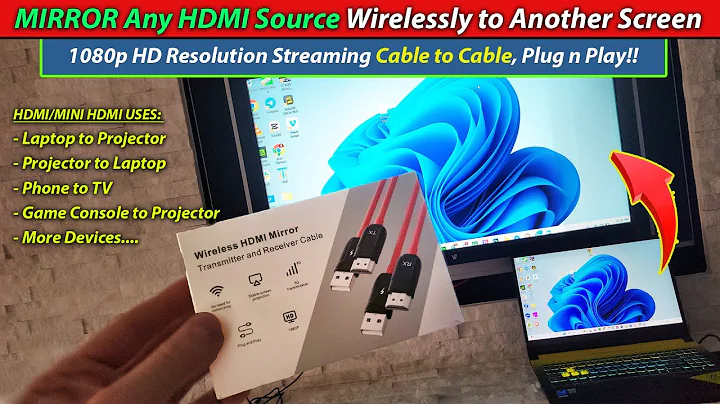 HDMI Wireless Transmitter and Receiver. Stream Video/Audio from Laptop,PC,Console,Phone to any HDMI