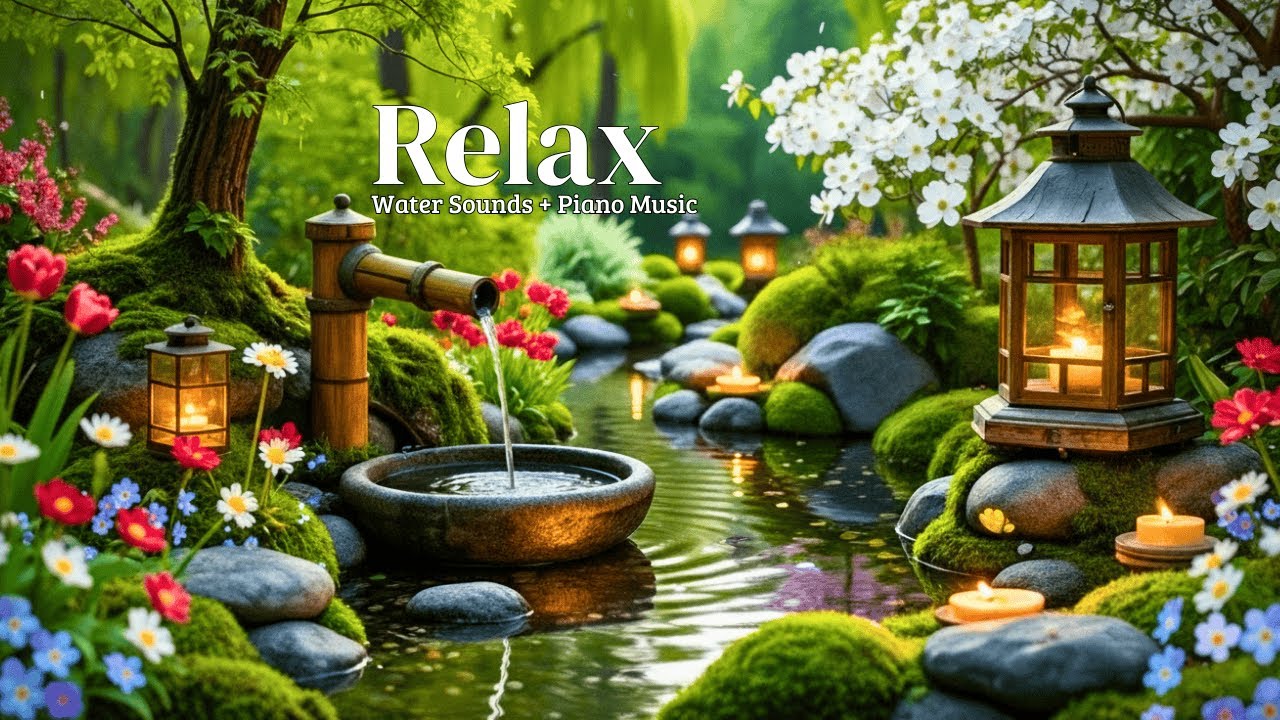 Soothing Relaxing Music & Water Sounds 🍃 Peace of Mind, Anxiety Relief