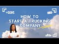 How to start a trucking company