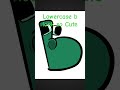 Lowercase b looks so Cute
