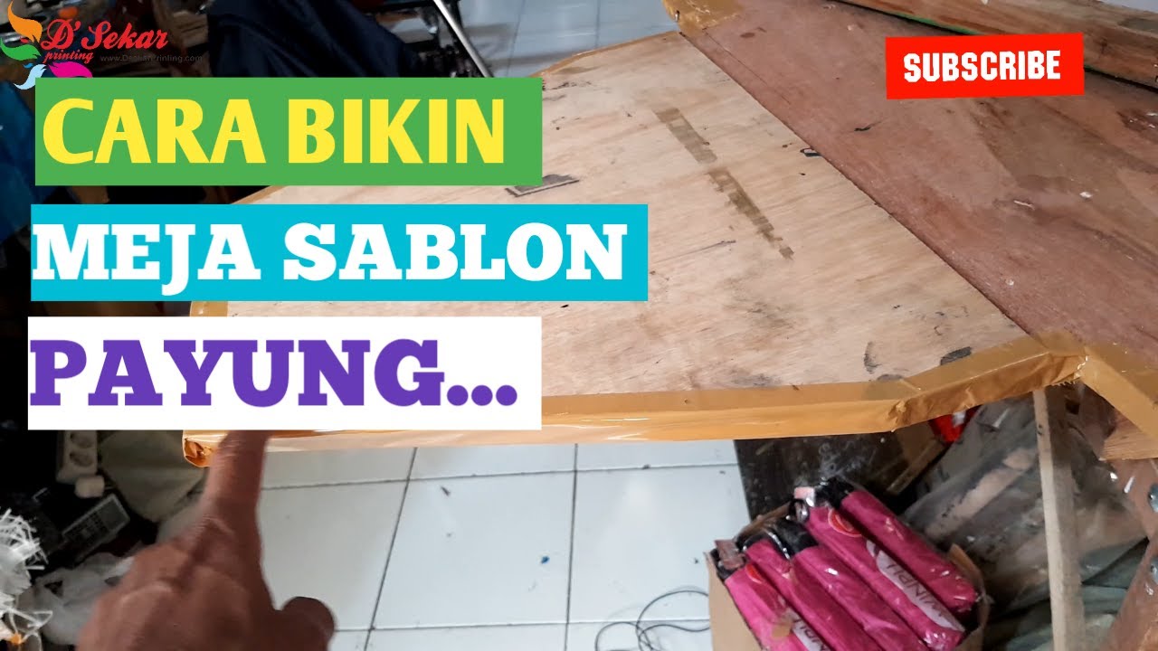  cara  bikin  meja sablon  payung sedehana YouTube