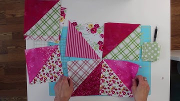 Pin-tucked Pinwheel Blocks Tutorial