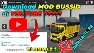 Download MOD BUSSID di YOUTUBE ‼️ cukup mudah di fahami untuk PEMULA !!! screenshot 5