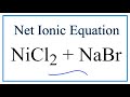 Net Ionic Equations and Spectator Ions