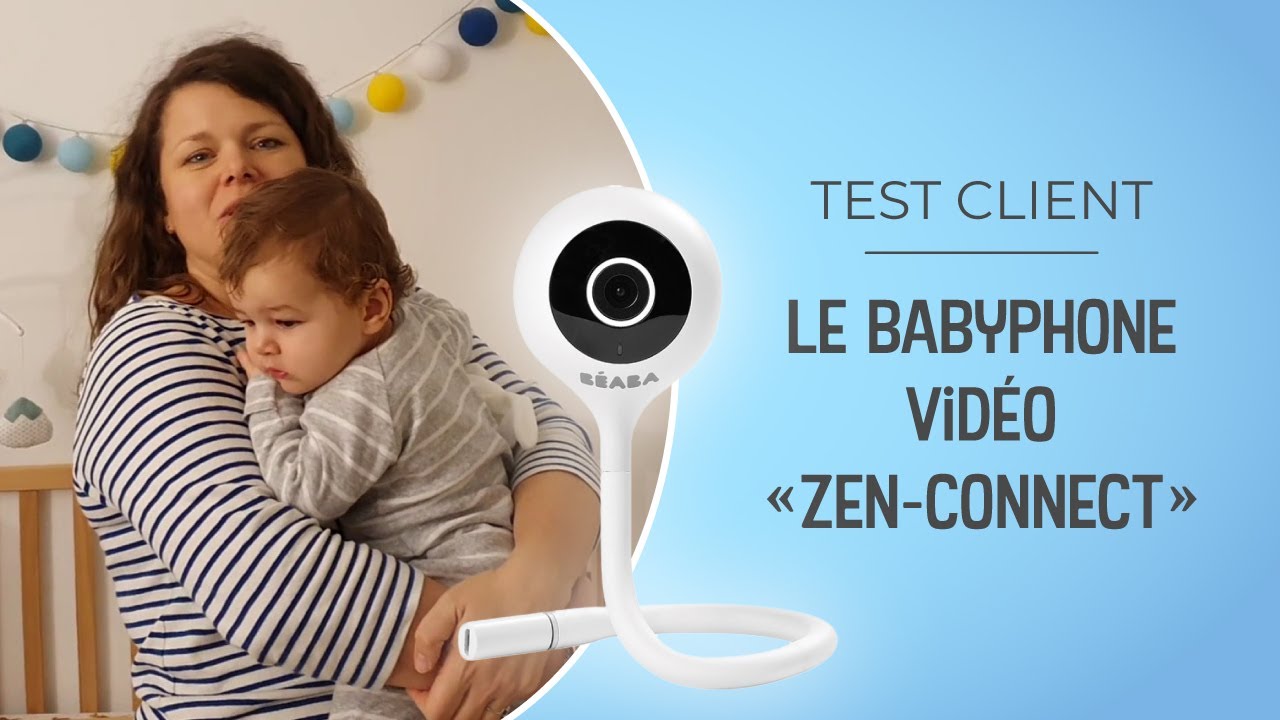 Béaba ZEN Connect Video Baby Monitor - White - Latest Generation Monitoring  System Available on Mobile Phone unisex (bambini)