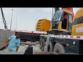 Sany 220Ton  Mobile Crane lifting 80Ton Concrete Blok at Duqm port | Heavy lifting Equipments