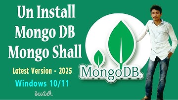 How to Uninstall MongoDB and Shall Completely On Windows 10 l 11 Latest 2025