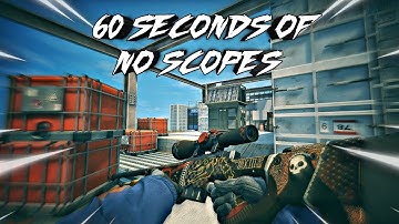 60 Seconds Of Smooth No Scopes ✨| Csgo Montage | Csgo Edit