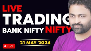 Live Trading Nifty Bank Nifty Options || 21 May || Live Intraday Trading Today || CA Vyankati Kendre